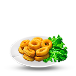 5 Pcs Panko Coated Calamari Rings 